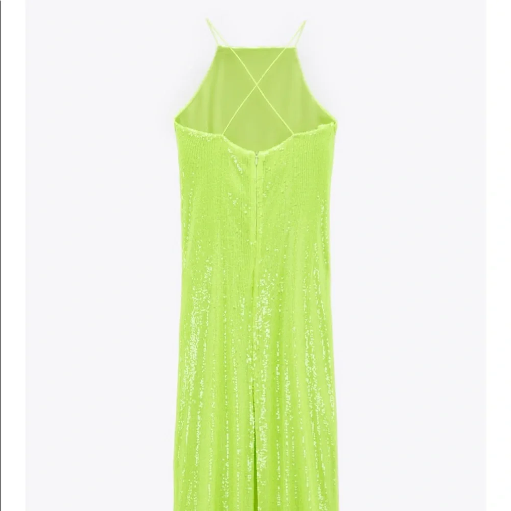 Zara sequin yellow dress - Picture 8 of 8